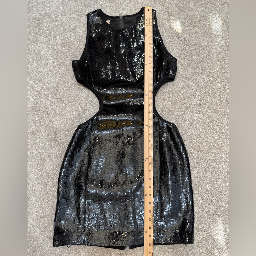 Michael Kors Collection - Black Sequin Cut-Out Dress - Resort 2019 - sz 6 - NWT - Picture 6 of 16